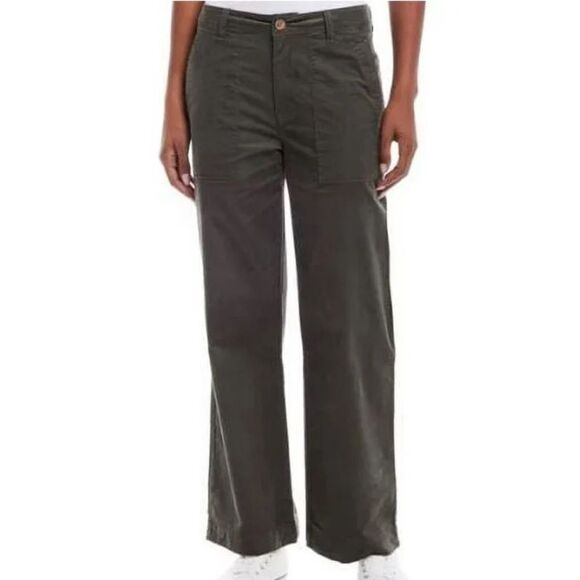 Weatherproof Vintage Ladies' Wide Leg Corduroy Pants, Olive 8,NWT - Picture 1 of 9